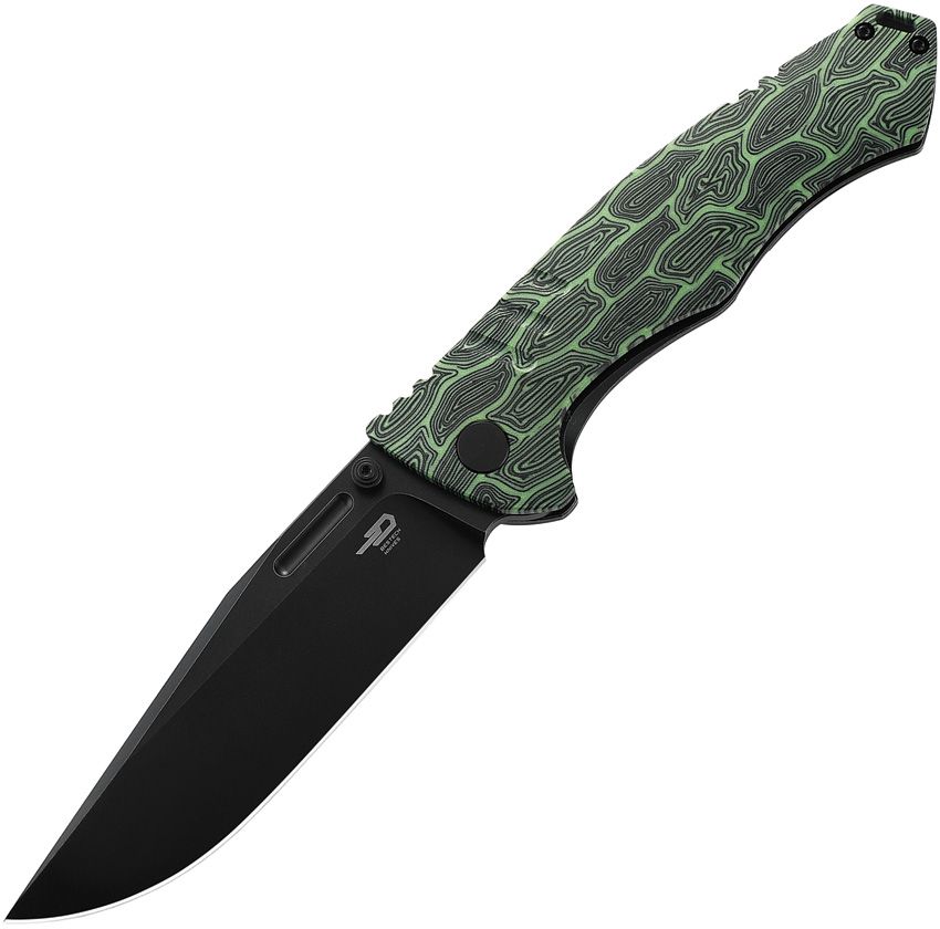 BESTECH KNIVES Keen II Black,Green G-10/BW