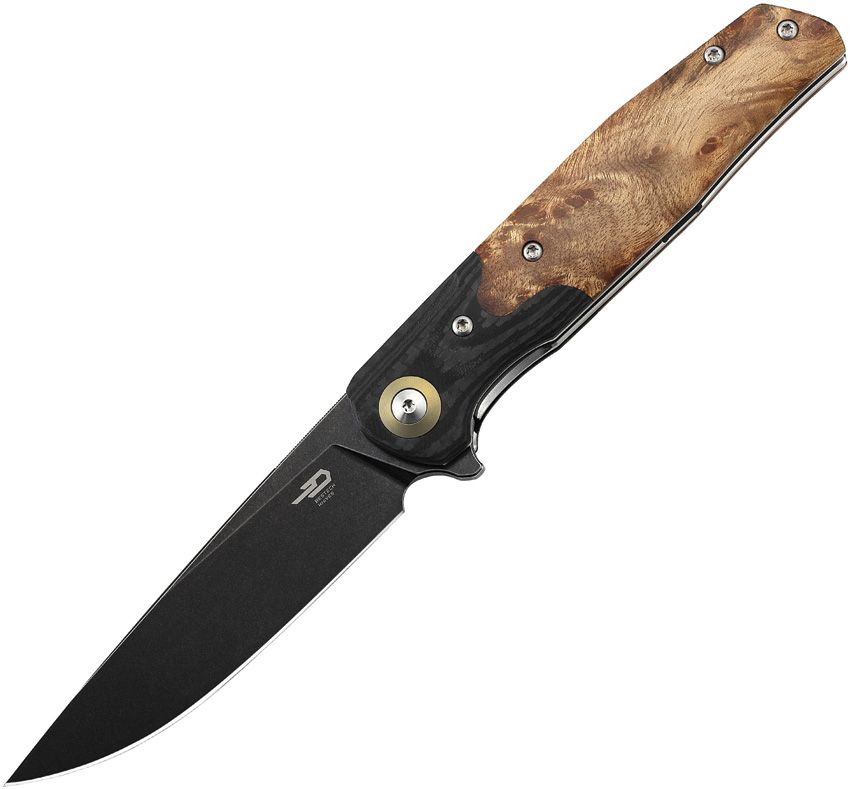 BESTECH KNIVES Ascot Wood,G-10/BW