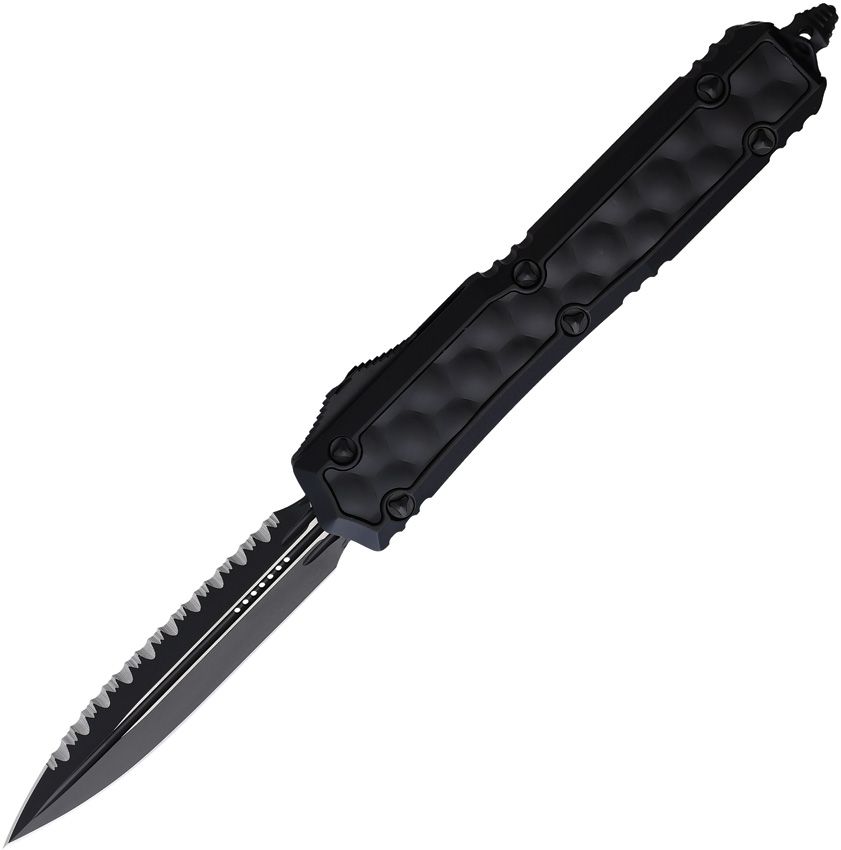 MICROTECH Makora D/E OTF Black/Bubble Aluminium Insert Serrated