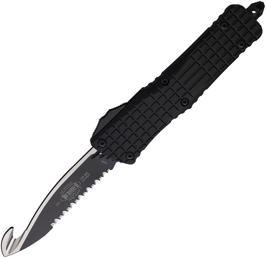 MICROTECH Combat Troodon Rescue Black Fragment G-10/TwoTone