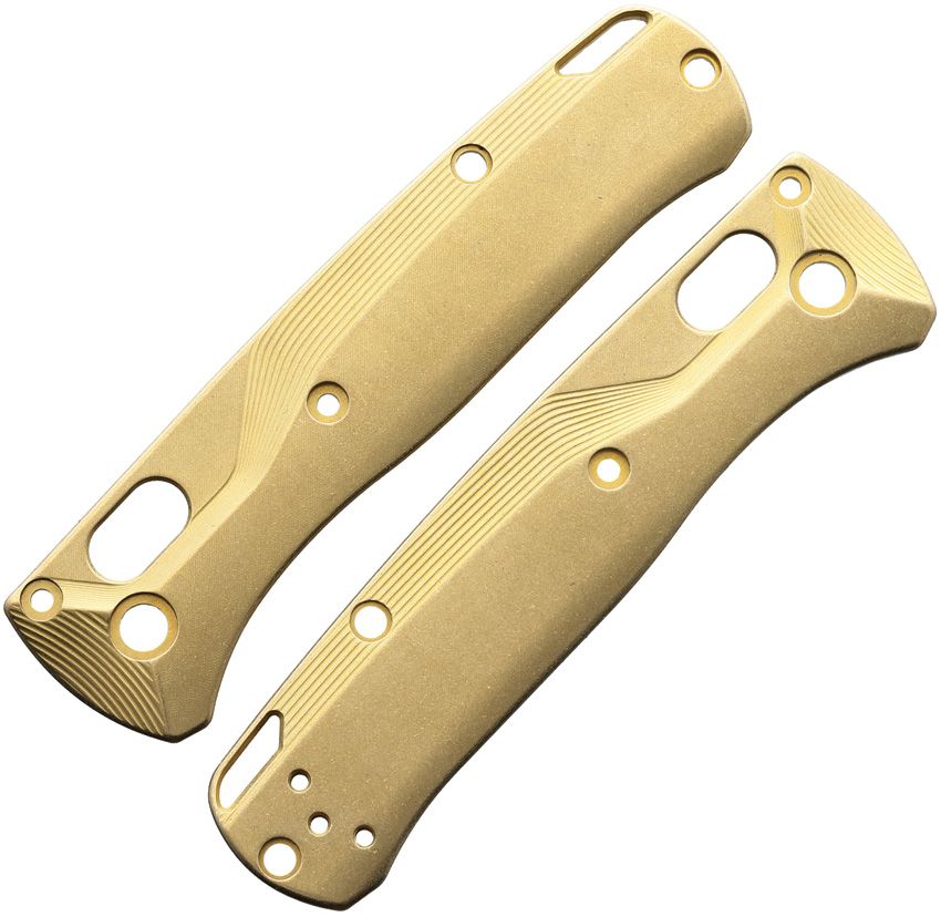 FLYTANIUM Benchmade Mini Bugout Crossfade Scales Brass