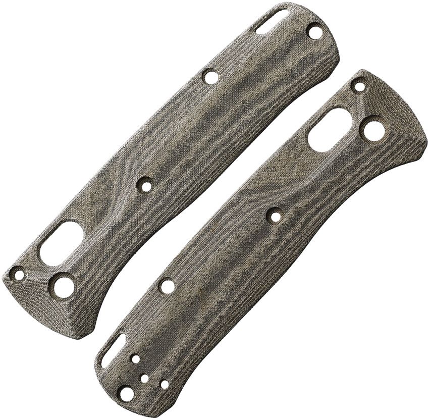 FLYTANIUM Benchmade Mini Bugout Crossfade Scales Linen Micarta Green 