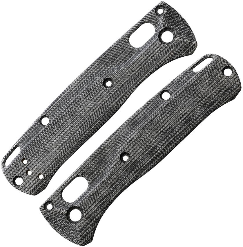 FLYTANIUM Benchmade Mini Bugout Crossfade Scales Canvas Micarta Black 
