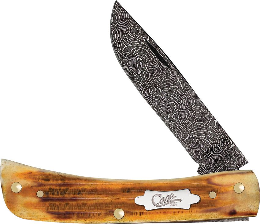 CASE CUTLERY Sod Buster Jr. Burnt Goldenrod Bone/Damascus