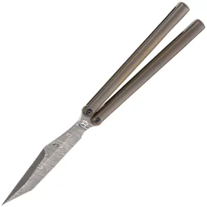 FOX PHI Titanium Balisong Damascus FX-570 TID