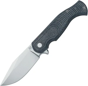 FOX East Wood Tiger Micarta Denim/BeadBlast FX-524 MJ
