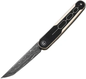 CIVIVI KwaiQ Damascus/Black,Ivory G-10
