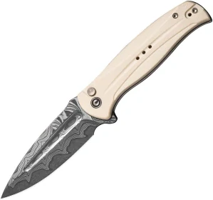 CIVIVI Incindie Damascus/Ivory G-10