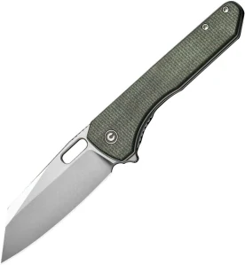 CIVIVI Nugz Satin/Green Micarta