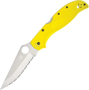 SPYDERCO Stretch 2 XL Yelow /Satin H2 Full Serrated