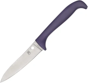 SPYDERCO Counter Puppy Purple Plain 4"
