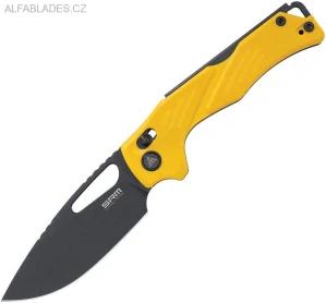 SRM KNIVES Mirage 239X Ambi Lock Yellow G-10