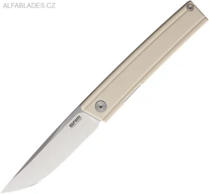 SRM KNIVES Gent 401LC LinerLock Ivory G-10