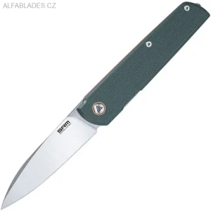 SRM KNIVES Qrick 408L-GX LinerLock Green/Orange G-10