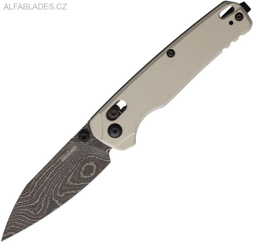 KERSHAW Bel Air Bright Nickel Cerakote Aluminium/Damascus