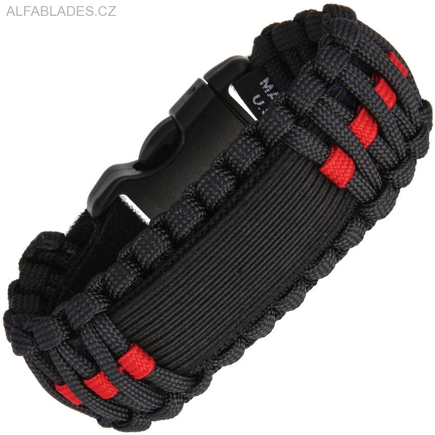 SURVCO TACTICAL Paracord Watch Band Red Line