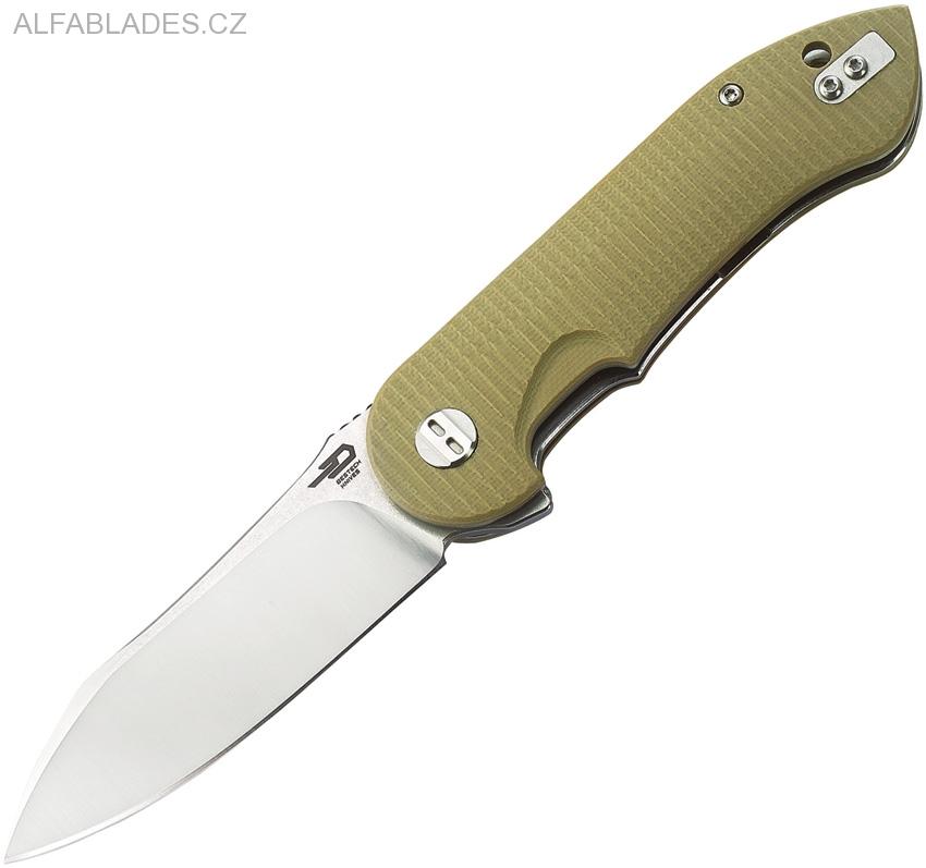 BESTECH KNIVES Torpedo Satin/Beige
