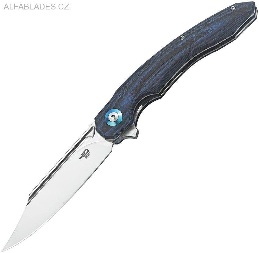 BESTECH KNIVES Fanga CF/Blue G-10 