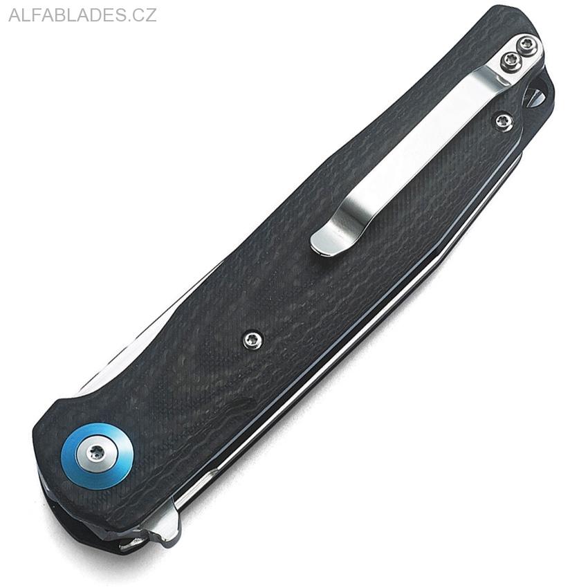 BESTECH KNIVES Ascot CF,Black G-10 /Satin