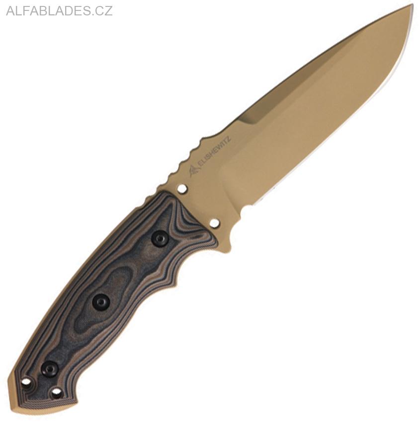 HOGUE EX-F01 5 1/2" G-10 Tan/Tan finish