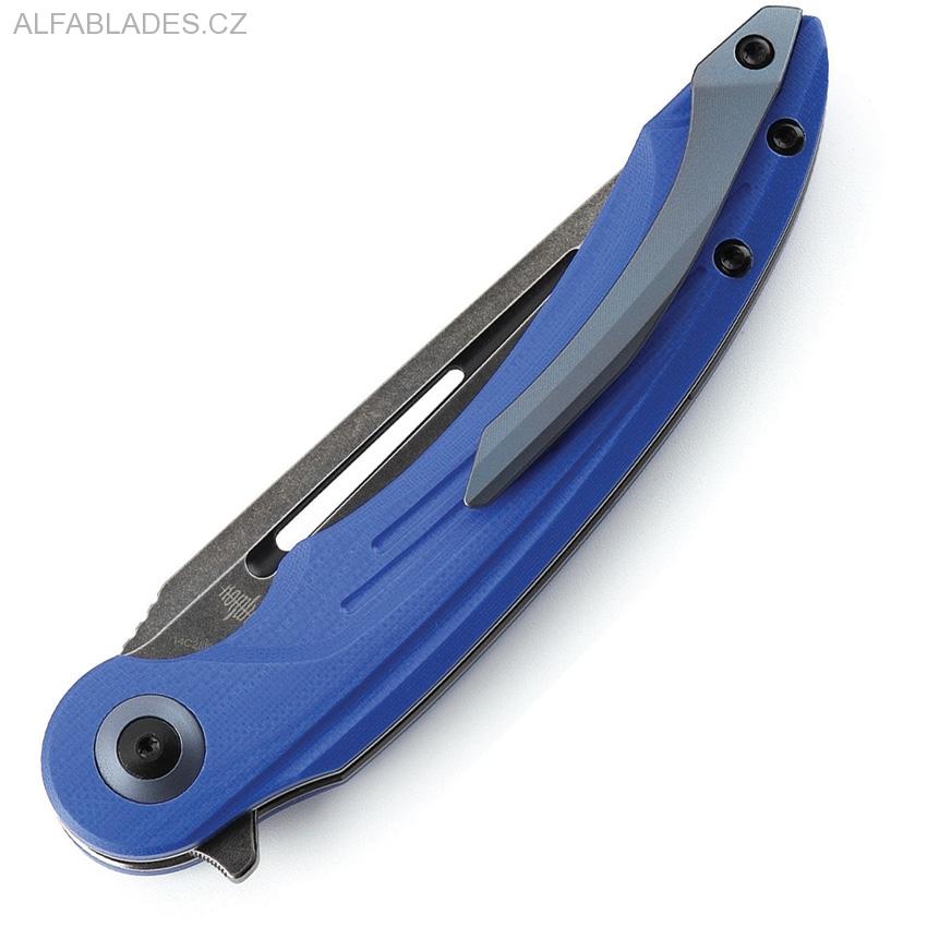 BESTECH KNIVES Irida G-10 Blue/BW