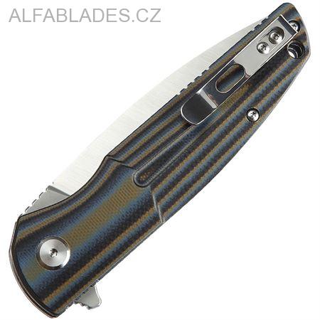 BESTECH KNIVES Fin Blue Multicolor/Satin