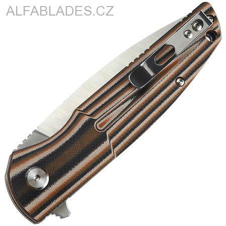 BESTECH KNIVES Fin Orange Multicolor/Satin