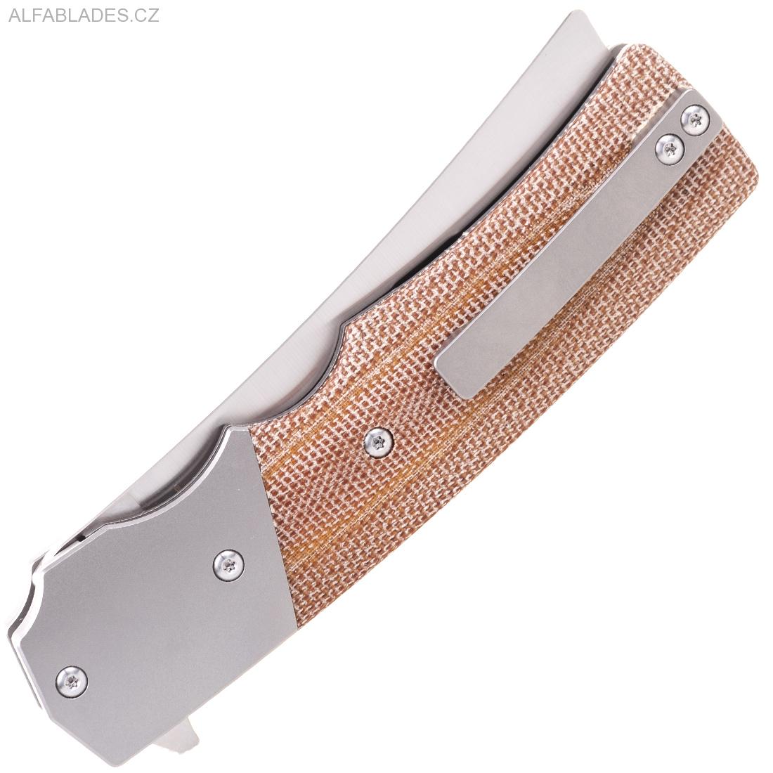 BESTECH KNIVES Spanish Tip Natural Micarta