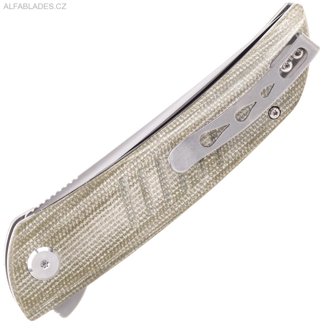 BESTECH KNIVES Swift Green Micarta/Satin