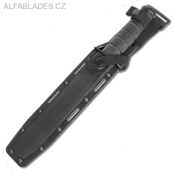 KA-BAR Full-Size Black Fighting/Utility Tanto Serrated Plastic Sheath