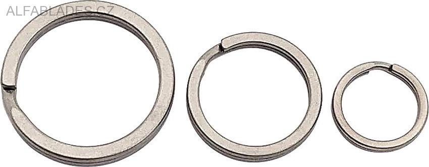 FLYTANIUM  Titanium Split Key Rings - Set of 3