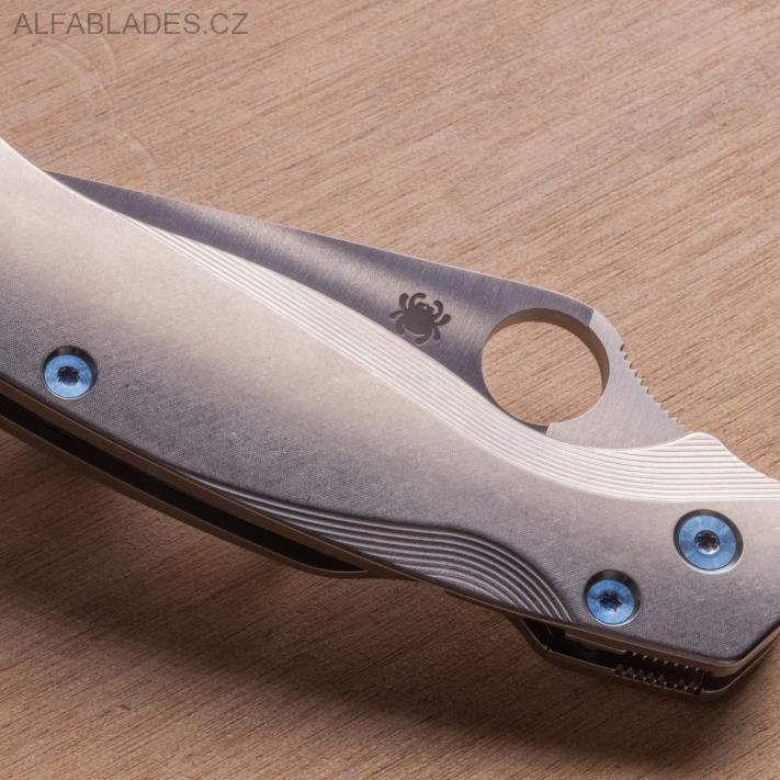 FLYTANIUM Spyderco Lotus Paramilitary 2 Scales Titanium SW
