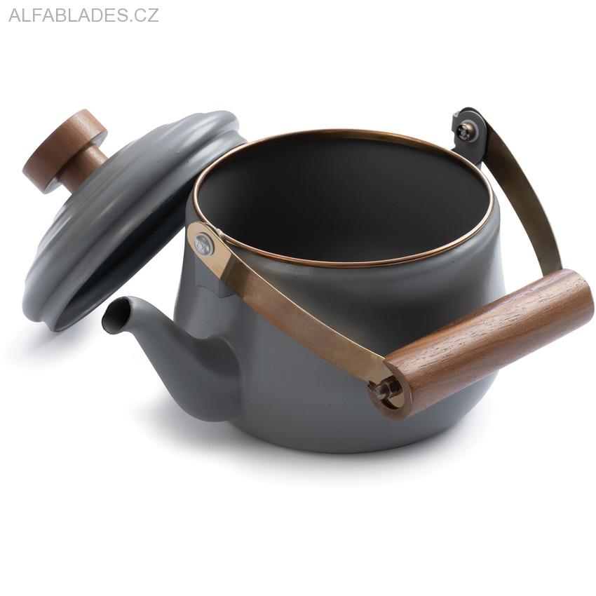 BAREBONES LIVING Teapot Slate Gray