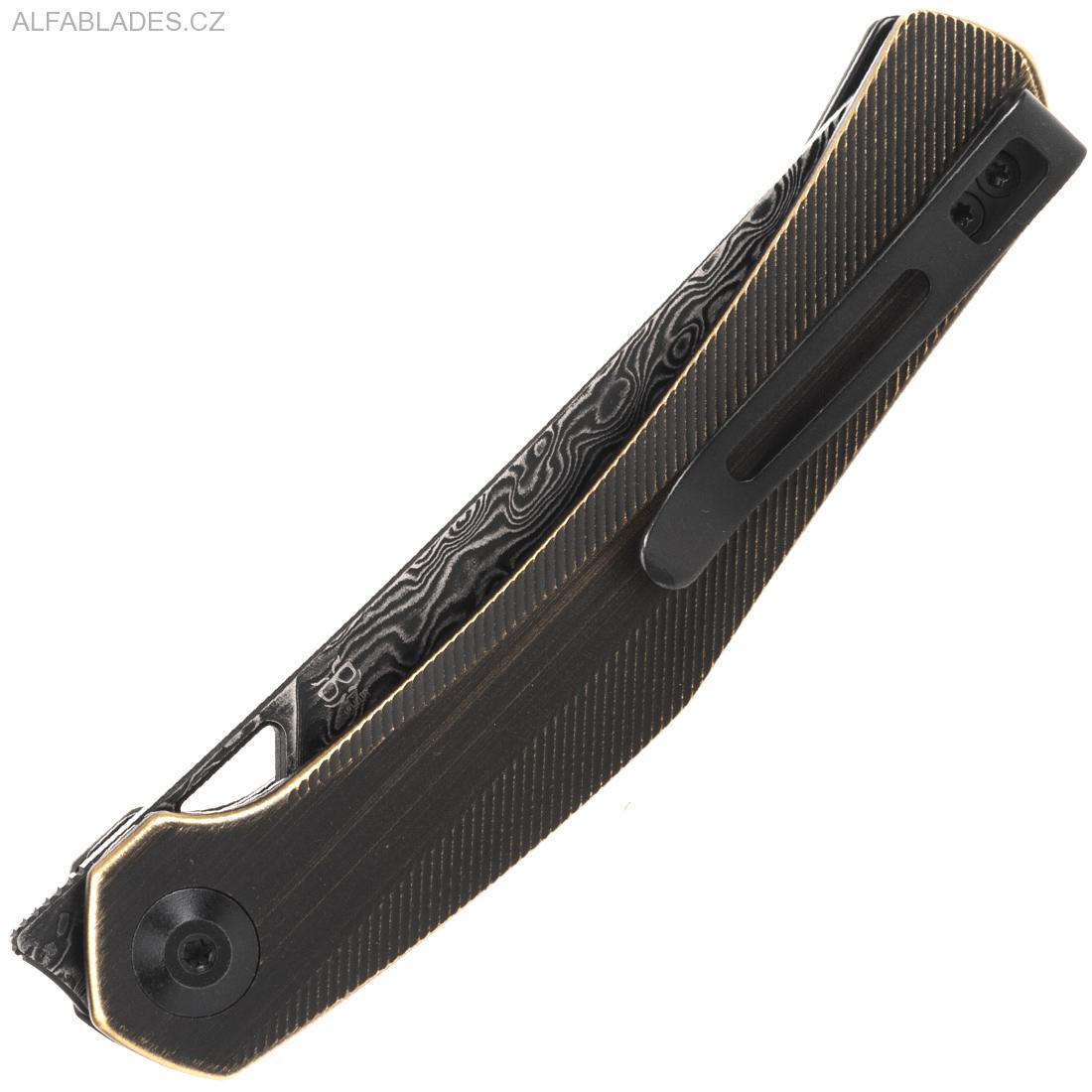 CIVIVI Lazar  Damascus/Brass