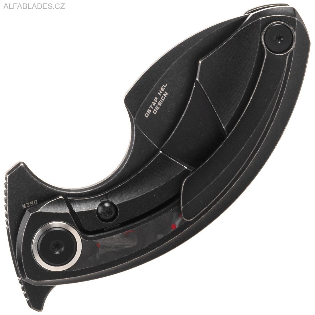 BESTECH KNIVES Strelit Black/Red CF