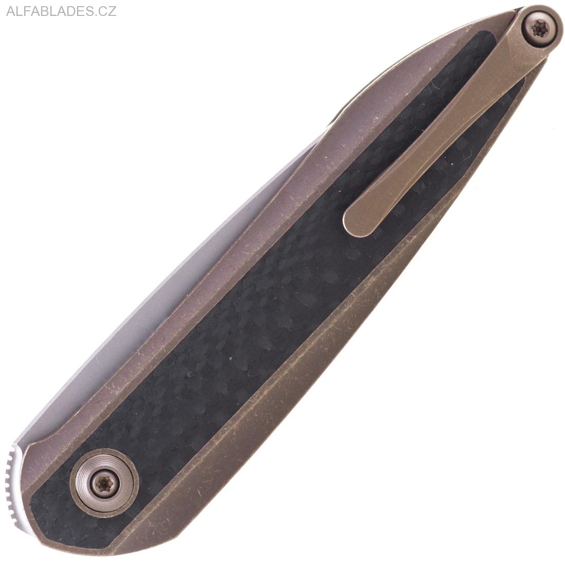 WE KNIFE 2010A Black Void Opus FrameLock Bronze/CF