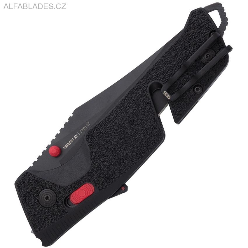 SOG Trident AT Black & Red Serrated