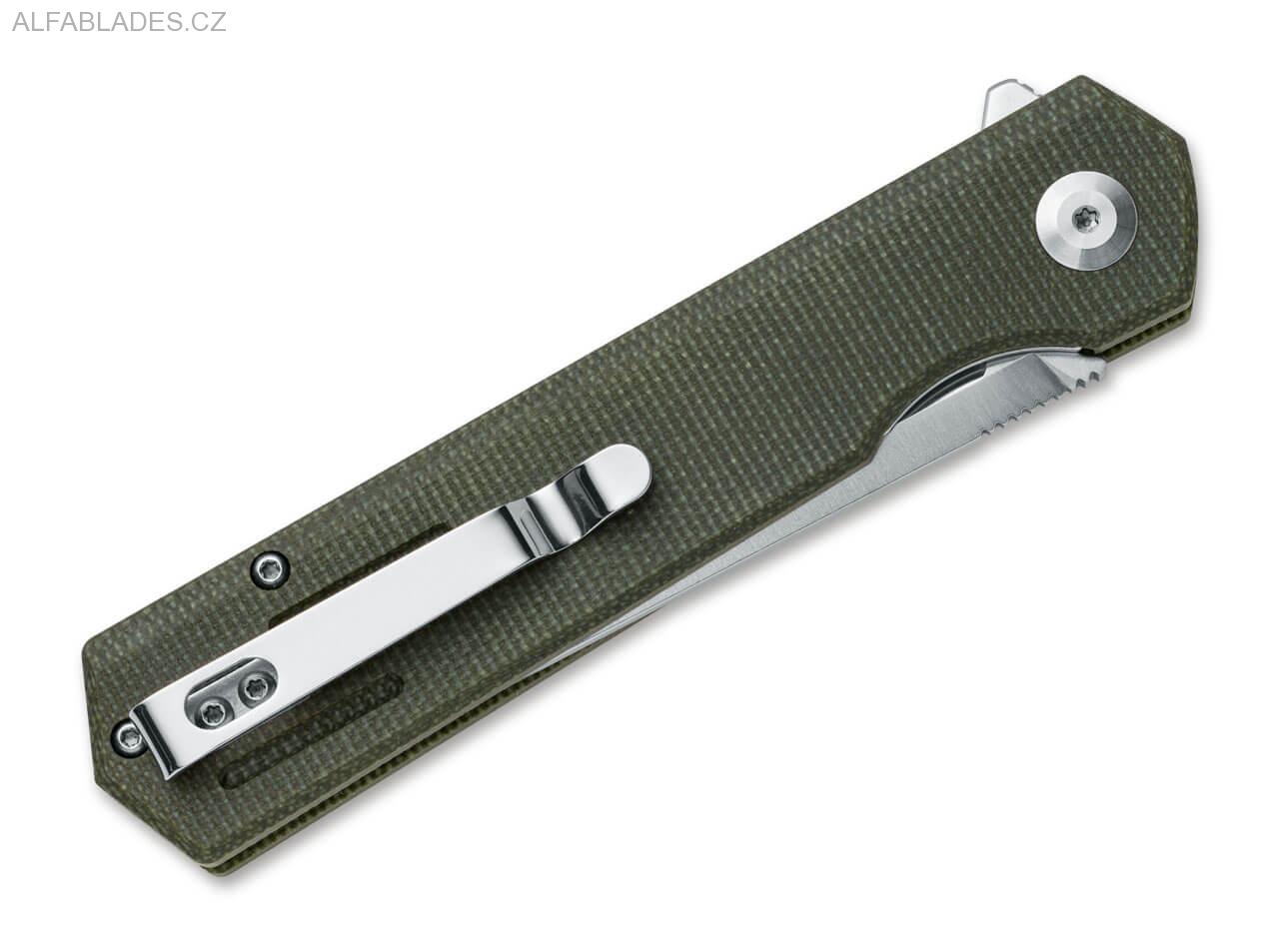 BLACK FOX Revolver Micarta Green