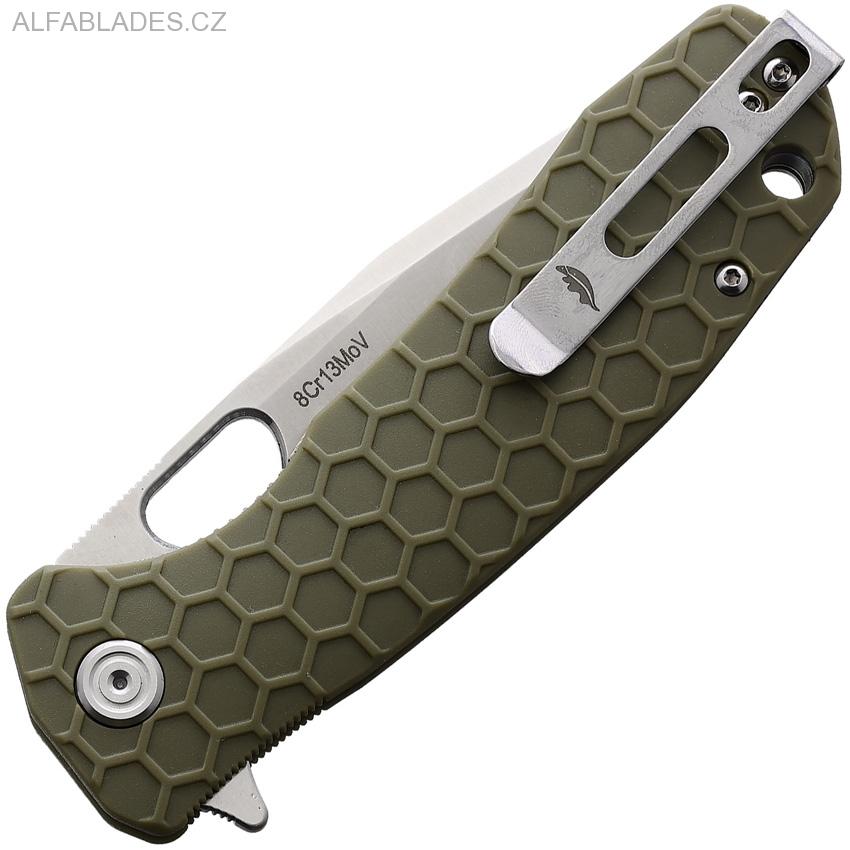 HONEY BADGER Tanto Flipper Large 8Cr13MoV Green