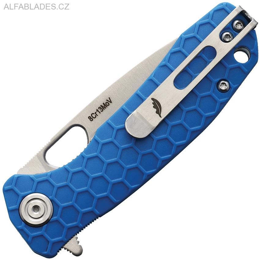 HONEY BADGER DropPoint Flipper Small 8Cr13MoV Blue