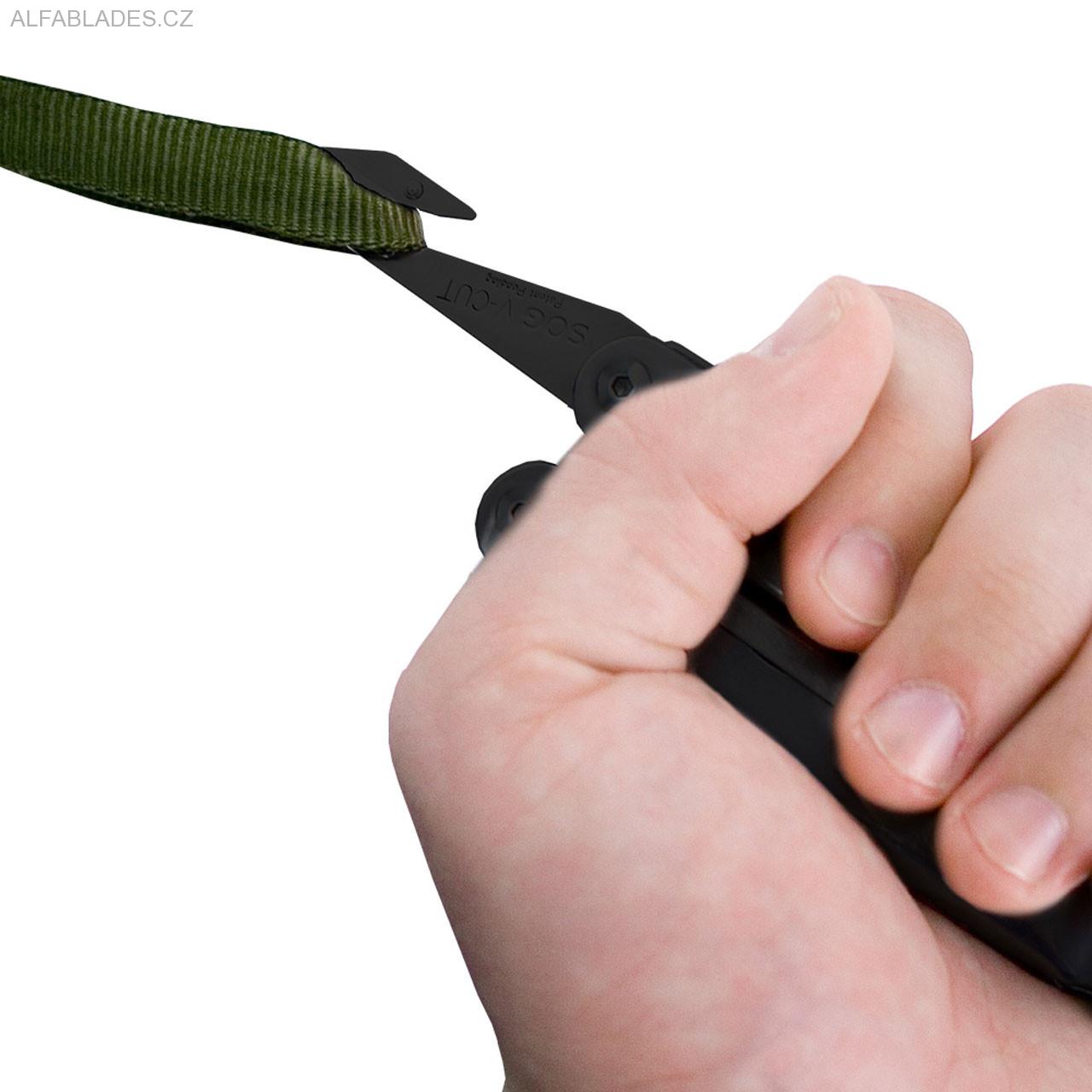 SOG PowerLock w V-Cuttter Black Oxide