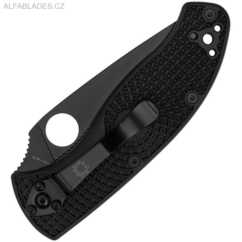 SPYDERCO Tenacious  LW Full Serrated Black/Black