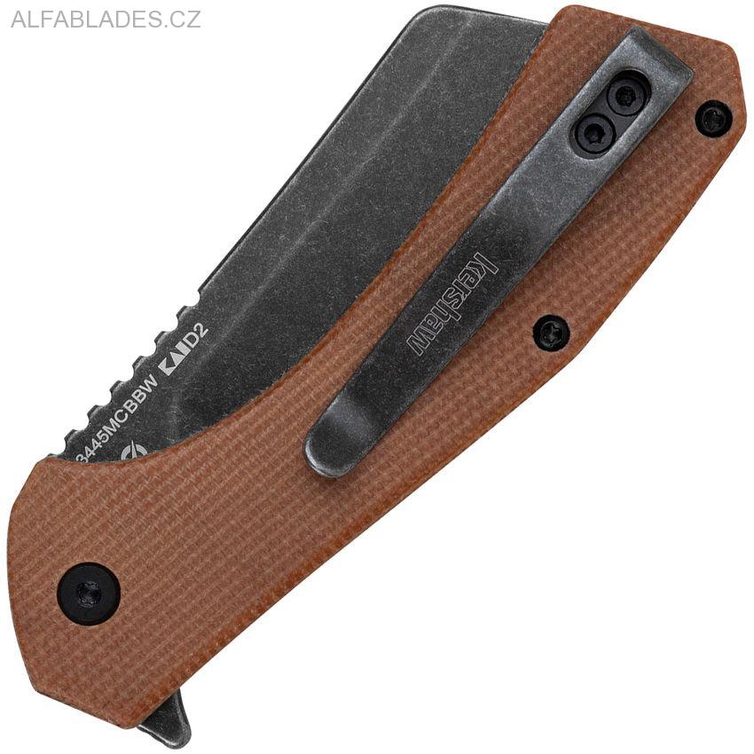 KERSHAW Static Brown Micarta/BW D2