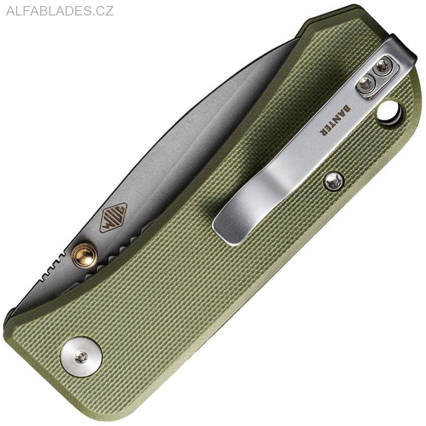 WE KNIFE 2004D Banter SW/Green G-10