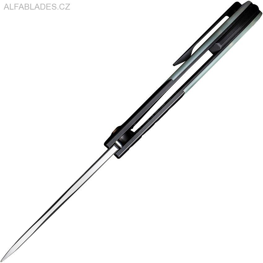 WE KNIFE 20012-3 Curvaceous Bead Blast/Jade Micarta