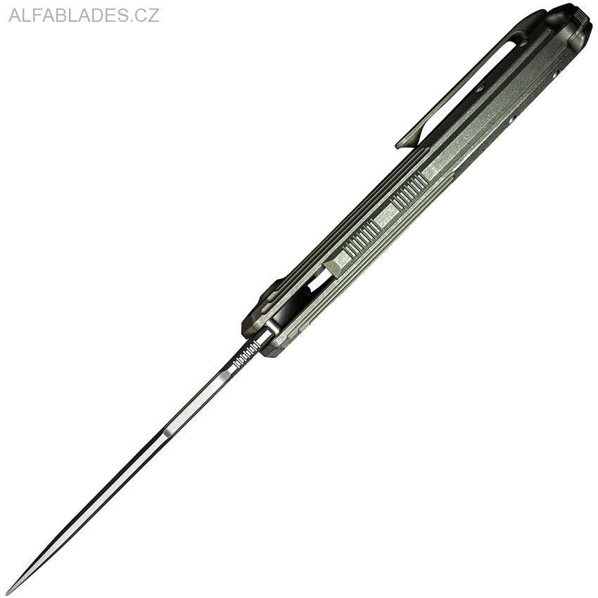 WE KNIFE 21016-4 Quixotic Bead Blast/Green