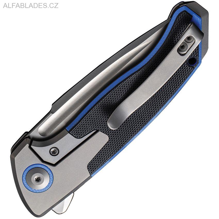 WE KNIFE 20078B-2 Press Check DropPoint Bead Blast/Gray