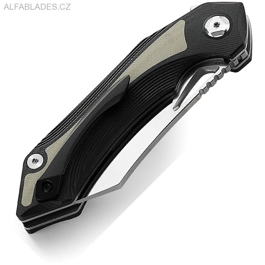 BESTECH KNIVES Kasta Linerlock Satin/Tan 