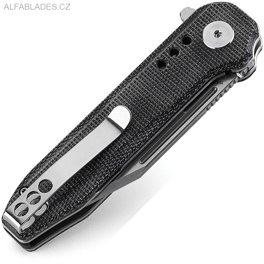 BESTECH KNIVES Syntax ClipPoint Satin/Black  Micarta