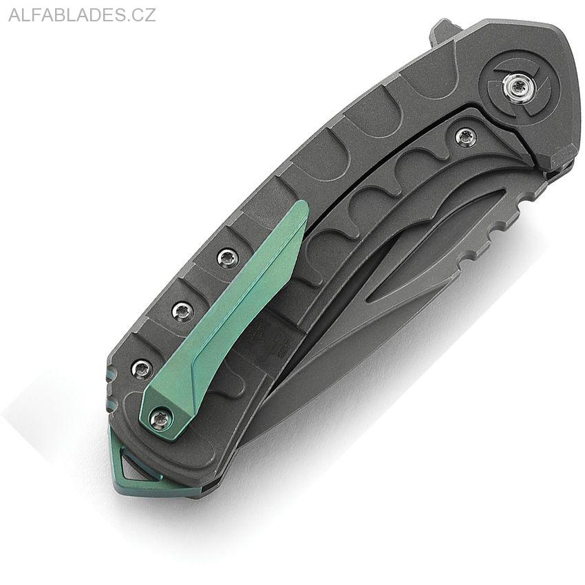 BESTECH KNIVES Buwaya SW/Gray+Green
